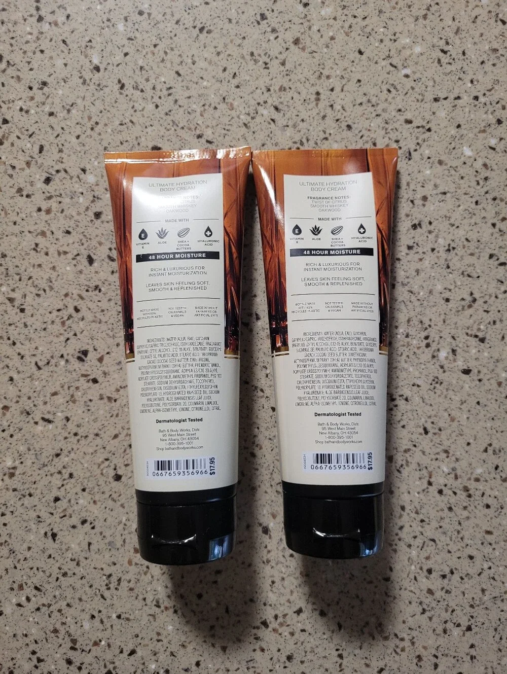 2 Bath & Body Works Whiskey Toast Mens Collection Ultimate Hydration Body Cream